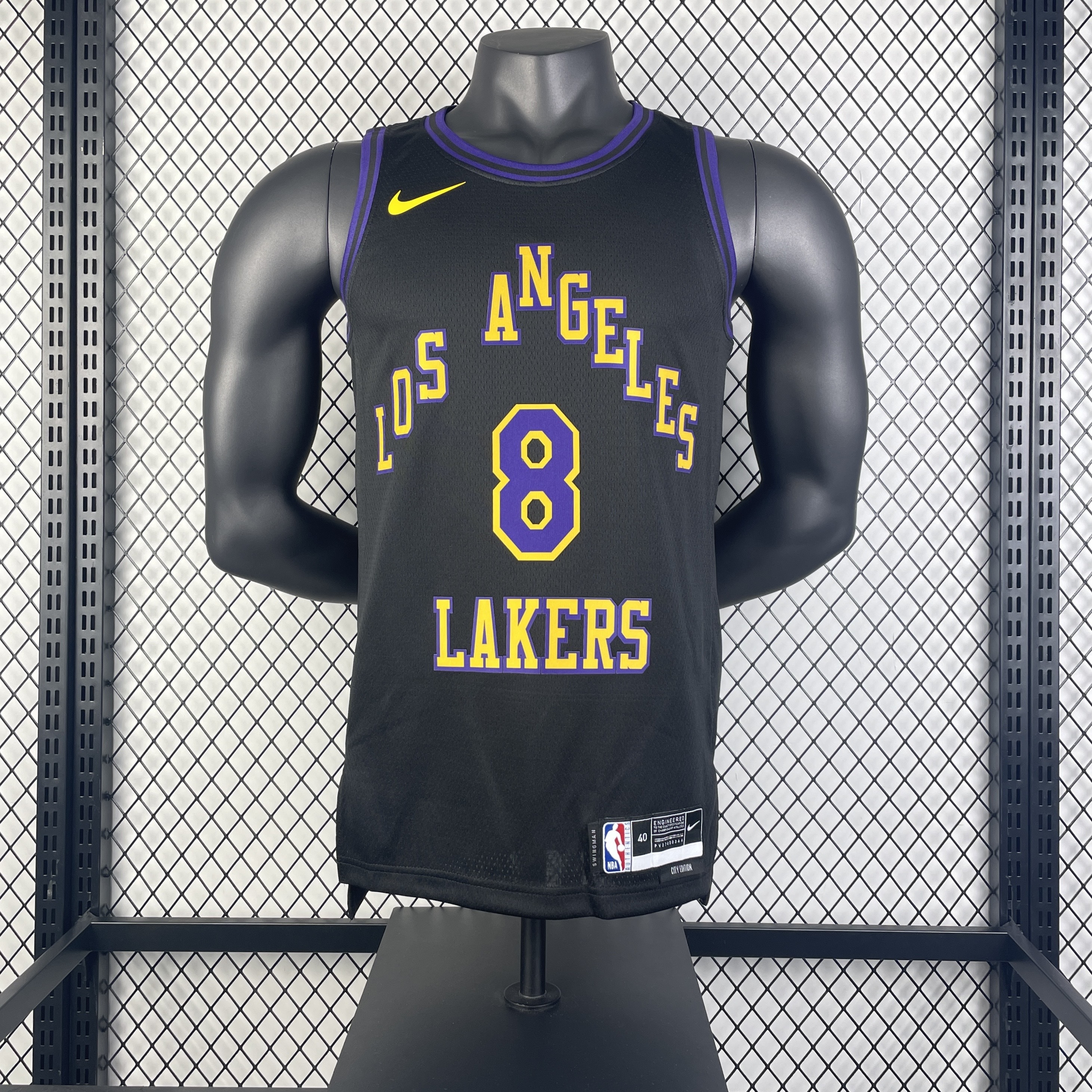 Men Los Angeles Lakers #8 Bryant black 2025 NBA  jersey->los angeles lakers->NBA Jersey